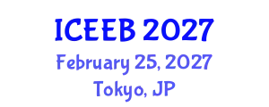 International Conference on Ecology and Environmental Biology (ICEEB) February 25, 2027 - Tokyo, Japan