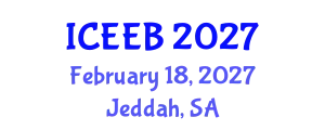International Conference on Ecology and Environmental Biology (ICEEB) February 18, 2027 - Jeddah, Saudi Arabia