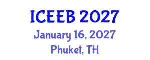 International Conference on Ecology and Environmental Biology (ICEEB) January 16, 2027 - Phuket, Thailand
