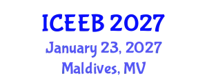 International Conference on Ecology and Environmental Biology (ICEEB) January 23, 2027 - Maldives, Maldives