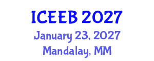 International Conference on Ecology and Environmental Biology (ICEEB) January 23, 2027 - Mandalay, Myanmar
