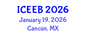 International Conference on Ecology and Environmental Biology (ICEEB) January 19, 2026 - Cancún, Mexico