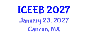 International Conference on Ecology and Environmental Biology (ICEEB) January 23, 2027 - Cancún, Mexico