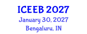 International Conference on Ecology and Environmental Biology (ICEEB) January 30, 2027 - Bengaluru, India