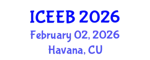 International Conference on Ecology and Environmental Biology (ICEEB) February 02, 2026 - Havana, Cuba