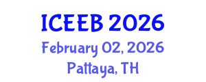 International Conference on Ecology and Environmental Biology (ICEEB) February 02, 2026 - Pattaya, Thailand