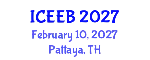 International Conference on Ecology and Environmental Biology (ICEEB) February 10, 2027 - Pattaya, Thailand