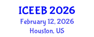 International Conference on Ecology and Environmental Biology (ICEEB) February 12, 2026 - Houston, United States