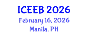 International Conference on Ecology and Environmental Biology (ICEEB) February 16, 2026 - Manila, Philippines