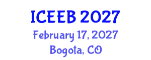 International Conference on Ecology and Environmental Biology (ICEEB) February 17, 2027 - Bogota, Colombia