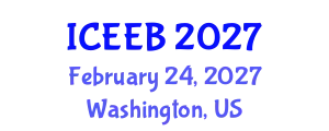 International Conference on Ecology and Environmental Biology (ICEEB) February 24, 2027 - Washington, United States