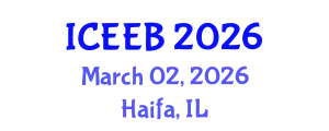 International Conference on Ecology and Environmental Biology (ICEEB) March 02, 2026 - Haifa, Israel