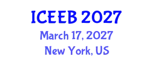 International Conference on Ecology and Environmental Biology (ICEEB) March 17, 2027 - New York, United States