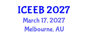 International Conference on Ecology and Environmental Biology (ICEEB) March 17, 2027 - Melbourne, Australia