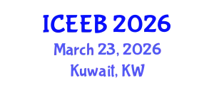 International Conference on Ecology and Environmental Biology (ICEEB) March 23, 2026 - Kuwait, Kuwait