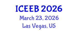 International Conference on Ecology and Environmental Biology (ICEEB) March 23, 2026 - Las Vegas, United States
