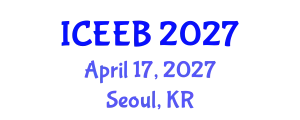 International Conference on Ecology and Environmental Biology (ICEEB) April 17, 2027 - Seoul, Republic of Korea
