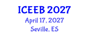 International Conference on Ecology and Environmental Biology (ICEEB) April 17, 2027 - Seville, Spain