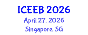 International Conference on Ecology and Environmental Biology (ICEEB) April 27, 2026 - Singapore, Singapore