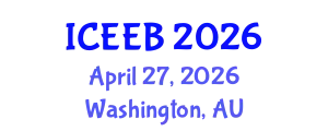 International Conference on Ecology and Environmental Biology (ICEEB) April 27, 2026 - Washington, Australia
