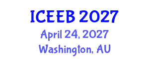 International Conference on Ecology and Environmental Biology (ICEEB) April 24, 2027 - Washington, Australia