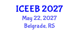 International Conference on Ecology and Environmental Biology (ICEEB) May 22, 2027 - Belgrade, Serbia