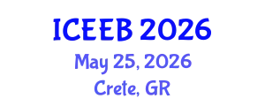 International Conference on Ecology and Environmental Biology (ICEEB) May 25, 2026 - Crete, Greece