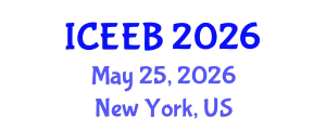 International Conference on Ecology and Environmental Biology (ICEEB) May 25, 2026 - New York, United States