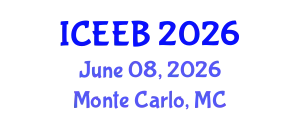 International Conference on Ecology and Environmental Biology (ICEEB) June 08, 2026 - Monte Carlo, Monaco