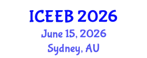 International Conference on Ecology and Environmental Biology (ICEEB) June 15, 2026 - Sydney, Australia