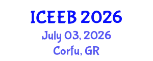 International Conference on Ecology and Environmental Biology (ICEEB) July 03, 2026 - Corfu, Greece