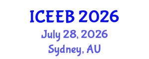 International Conference on Ecology and Environmental Biology (ICEEB) July 28, 2026 - Sydney, Australia