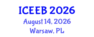 International Conference on Ecology and Environmental Biology (ICEEB) August 14, 2026 - Warsaw, Poland