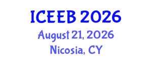 International Conference on Ecology and Environmental Biology (ICEEB) August 21, 2026 - Nicosia, Cyprus