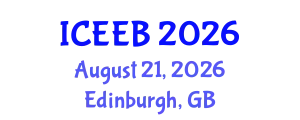 International Conference on Ecology and Environmental Biology (ICEEB) August 21, 2026 - Edinburgh, United Kingdom