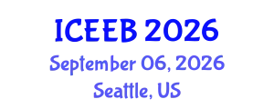 International Conference on Ecology and Environmental Biology (ICEEB) September 06, 2026 - Seattle, United States