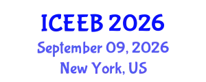 International Conference on Ecology and Environmental Biology (ICEEB) September 09, 2026 - New York, United States