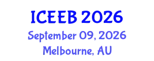 International Conference on Ecology and Environmental Biology (ICEEB) September 09, 2026 - Melbourne, Australia