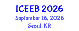 International Conference on Ecology and Environmental Biology (ICEEB) September 16, 2026 - Seoul, Republic of Korea