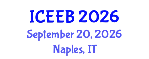 International Conference on Ecology and Environmental Biology (ICEEB) September 20, 2026 - Naples, Italy