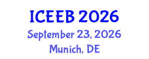 International Conference on Ecology and Environmental Biology (ICEEB) September 23, 2026 - Munich, Germany
