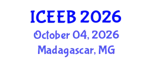 International Conference on Ecology and Environmental Biology (ICEEB) October 04, 2026 - Madagascar, Madagascar