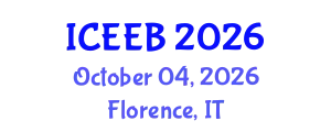 International Conference on Ecology and Environmental Biology (ICEEB) October 04, 2026 - Florence, Italy