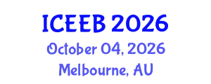 International Conference on Ecology and Environmental Biology (ICEEB) October 04, 2026 - Melbourne, Australia