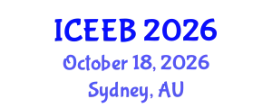 International Conference on Ecology and Environmental Biology (ICEEB) October 18, 2026 - Sydney, Australia