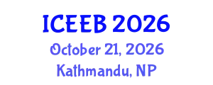International Conference on Ecology and Environmental Biology (ICEEB) October 21, 2026 - Kathmandu, Nepal