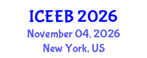 International Conference on Ecology and Environmental Biology (ICEEB) November 04, 2026 - New York, United States