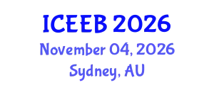 International Conference on Ecology and Environmental Biology (ICEEB) November 04, 2026 - Sydney, Australia