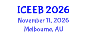 International Conference on Ecology and Environmental Biology (ICEEB) November 11, 2026 - Melbourne, Australia