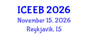 International Conference on Ecology and Environmental Biology (ICEEB) November 15, 2026 - Reykjavik, Iceland